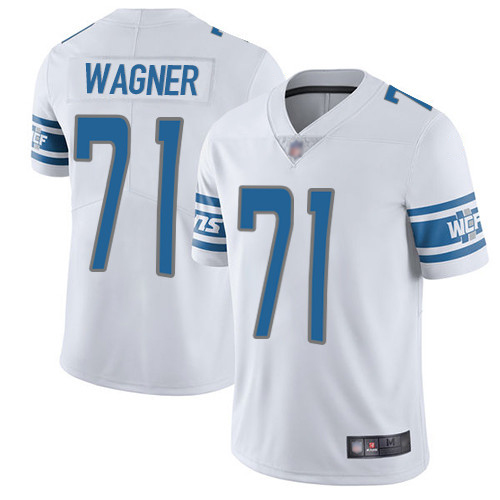 Detroit Lions Limited White Youth Ricky Wagner Road Jersey NFL Football #71 Vapor Untouchable->detroit lions->NFL Jersey
